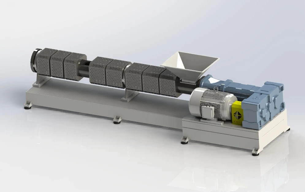 افریقہ کے کسٹمر کے لئے ڈبل سکرو پلاسٹک ری سائیکلنگ ایکسٹروڈر آرڈر