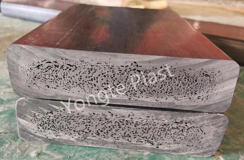 200x50mm ری سائیکل شدہ ٹھوس پلاسٹک لمبر مشین کا کامیابی سے تجربہ کیا گیا۔
