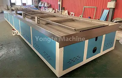 Fast speed WPC door calibration machine