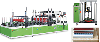 WPC door panel lamination machine